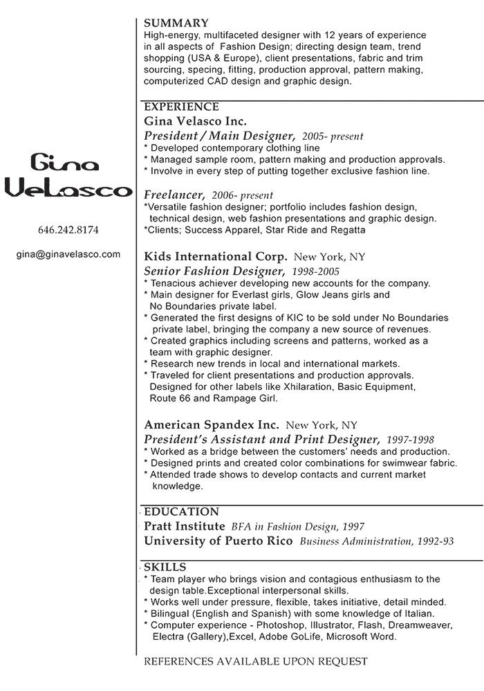 resume